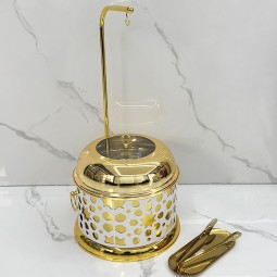 Food Warmer Factory - OEM 8L Hanging Lid Chafing Dish for Wedding Party