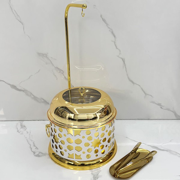 Food Warmer Factory - OEM 8L Hanging Lid Chafing Dish for Wedding Party