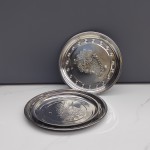 Serving Tray Factory - Round Polished Stainless Steel Multifunction Tray