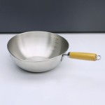 Soup Pot Factory - Classic Deep Frying Pan with Wooden Handle