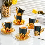 Tea Cup Set Supplier - Hot Selling Ceramic Turkish Cup Set for 6