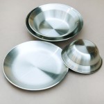 Plate Set Manufacturer - Korean Stainless Steel 4pcs Serving Plates Set