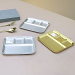 Sauce Dish Factory - Korean Style Gold 4-Compartment BBQ Dipping Dish