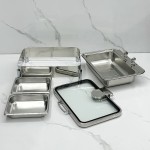 Food Warmer Factory - OEM 304 Stainless Steel Rectangle Electric Chafer