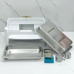 Chafing Dish Supplier - 9L White Electric Food Warmer with Glass Lid