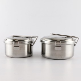 Bento Box Manufacturer - Round 410 Stainless Steel Portable Lunch Box