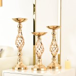 Flower Stand Manufacturer - Tall Crystal Gold Silver Vases for Centerpieces