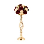 Flower Stand Manufacturer - Tall Crystal Gold Silver Vases for Centerpieces