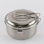 Bento Box Manufacturer - Round 410 Stainless Steel Portable Lunch Box