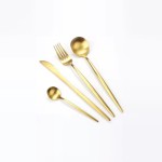 Cutlery Set Supplier - Commercial 304 Portuguese Gold Colored Silverware