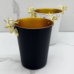Ice Bucket Manufacturer - Luxury Gold Deer Head Stainless Steel Drink Cooler