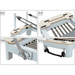 Pilates Reformer Factory - Black Aluminum Foldable Yoga