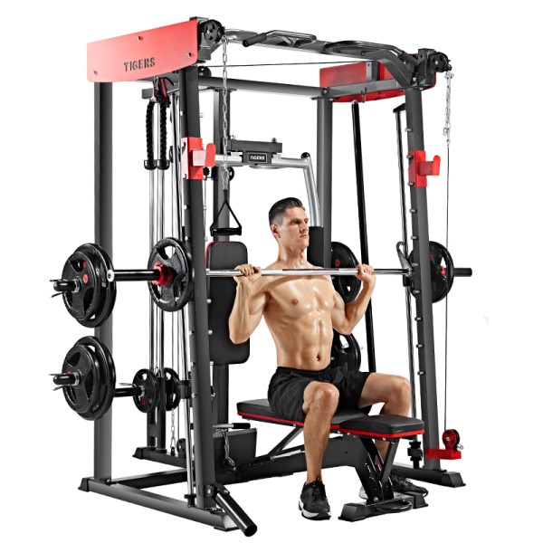 Smith Machine Factory - With Bench Cable Crossover Trainer