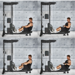 Lat Pulldown Machine Manufacturer - 3-in-1 Seated Rowing Gym Rack