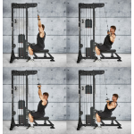 Lat Pulldown Machine Manufacturer - 3-in-1 Seated Rowing Gym Rack