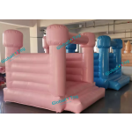 Bounce House Supplier - Pure White Jumping Castle with Slide