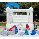 Bounce House Supplier - 10x10ft White Inflatable with Slide