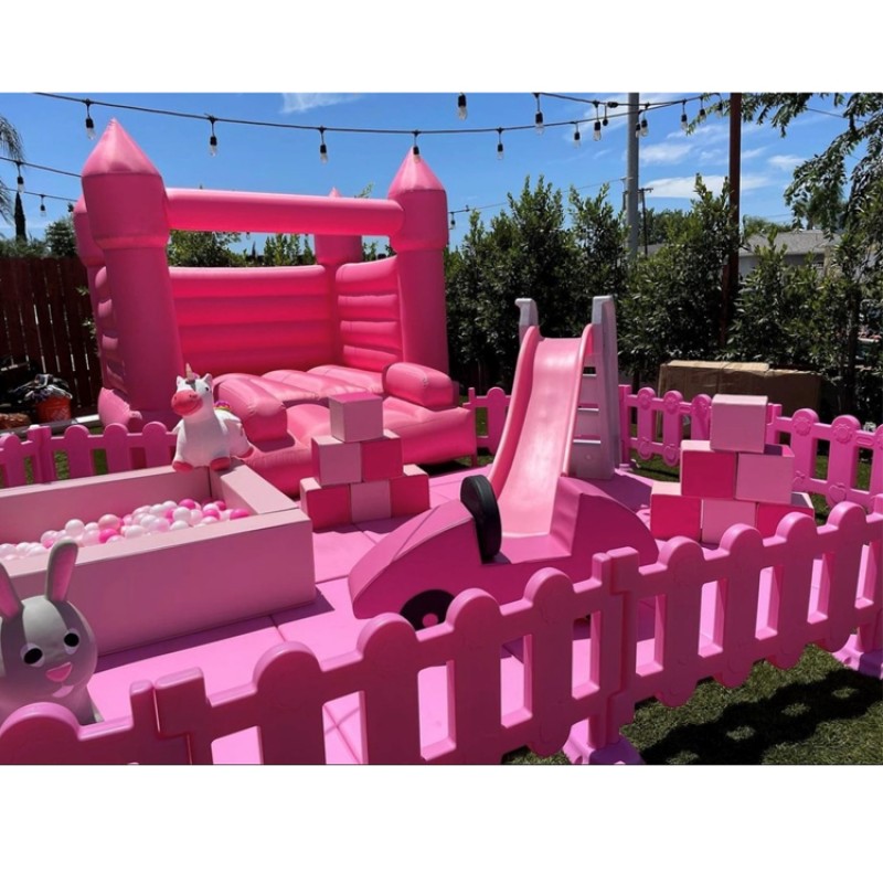 Soft Play Equipment Factory - Pink Foam Play Set for Preschoolers