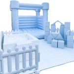 Ball Pit Factory - Play Sets with Slide White Inflatable