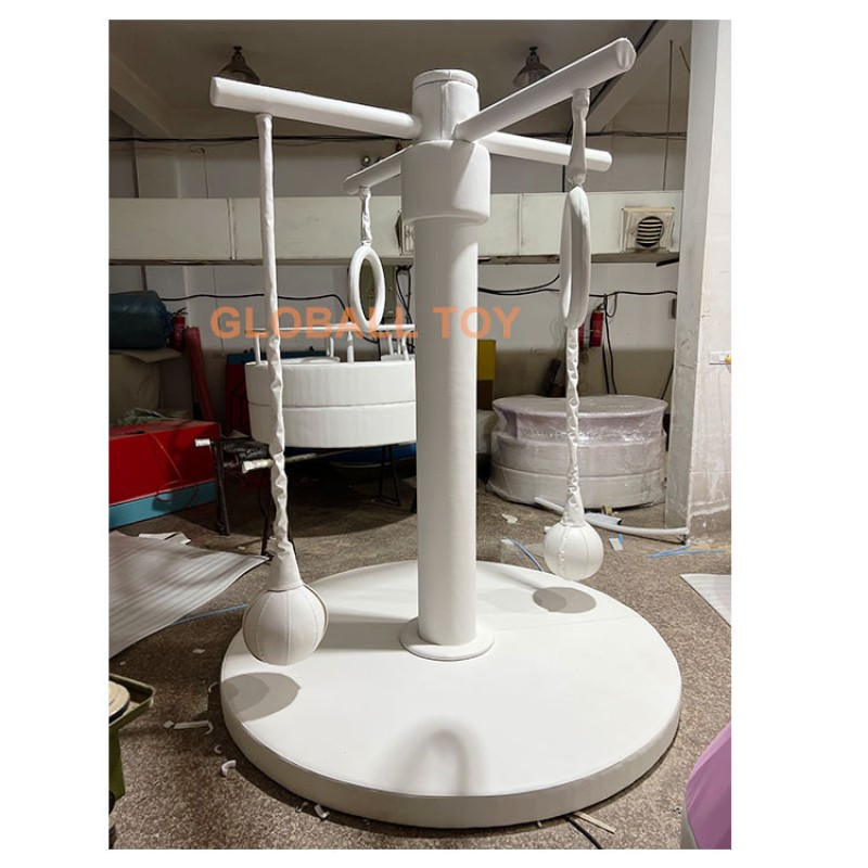 Playground Equipment Factory - White Carousel Electric Merry Go Round