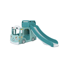 Swing Set Supplier - Kindergarten Small Plastic Swing with Slide