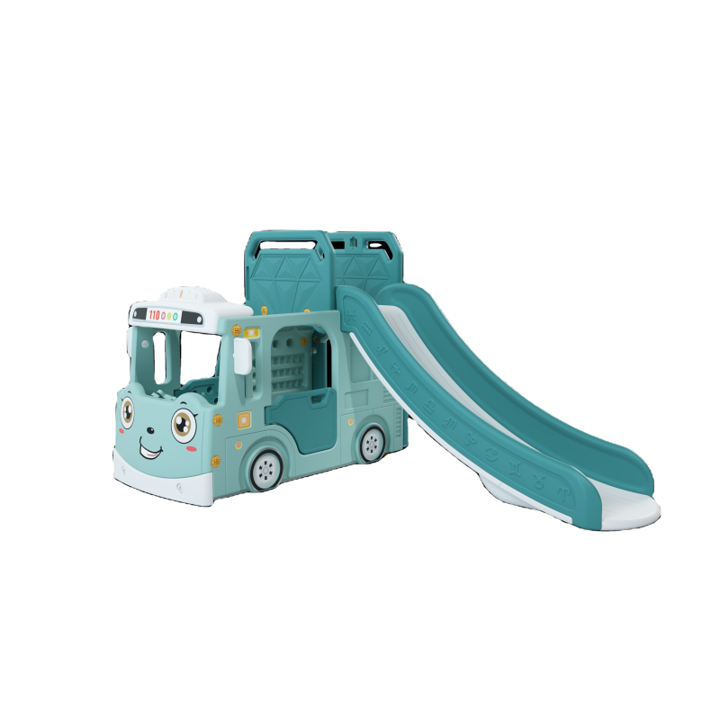 Swing Set Supplier - Kindergarten Small Plastic Swing with Slide