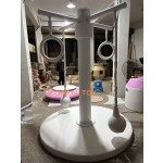 Playground Equipment Factory - White Carousel Electric Merry Go Round