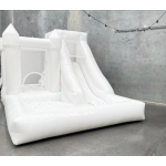 Bouncy Castle Supplier - White Wedding Party Hire Bounce House