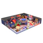 Indoor Playground Factory - Space Theme with Slide and Ball Pit