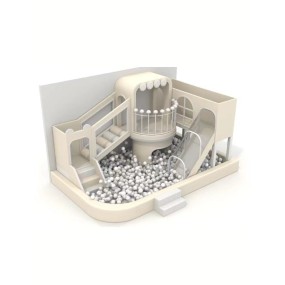 Soft Play Accessories Manufacturer - White Modular Ball Pit Equipment