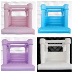 Inflatable Playground Manufacturer - Pure White Bounce House with Slide