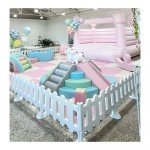 Soft Play Set Manufacturer - White Colorful Bounce House Playground