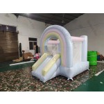 Bouncy Castle Manufacturer - White Inflatable Playground Jumping Set