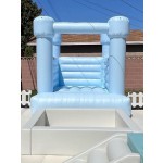 Inflatable Playground Manufacturer - Pure White Bounce House with Slide