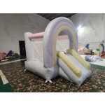 Bouncy Castle Manufacturer - White Inflatable Playground Jumping Set