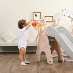 Indoor Playground Supplier - 3 in 1 Plastic Baby Swing Slide Set