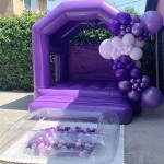 Bounce House Manufacturer - White Inflatable with Slide for Outdoor