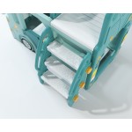 Swing Set Supplier - Kindergarten Small Plastic Swing with Slide