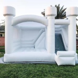 Bouncy Castle Supplier - White Wedding Party Hire Bounce House