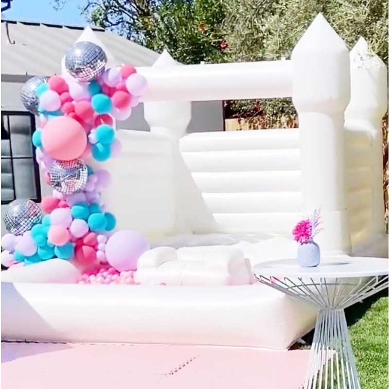 Inflatable Bouncer Factory - Rainbow Pastel Wedding Bounce House