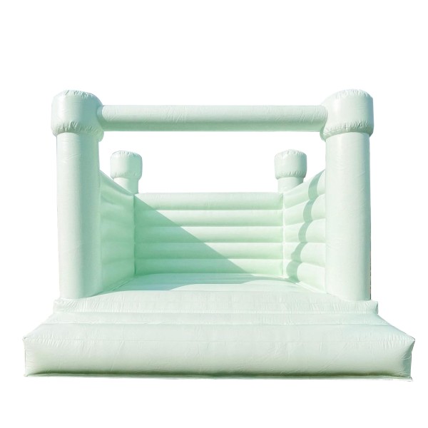 Bounce House Supplier - Pure White Jumping Castle with Slide