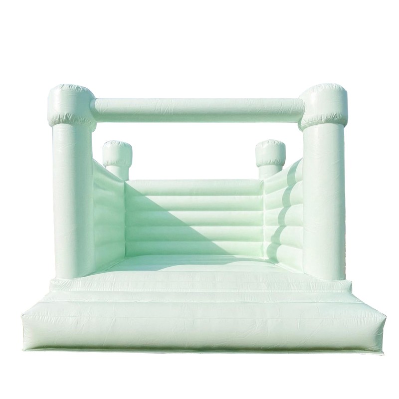 Bounce House Supplier - Pure White Jumping Castle with Slide