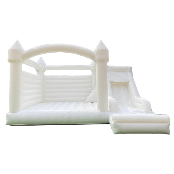 Bounce House Supplier - 10x10ft White Inflatable with Slide
