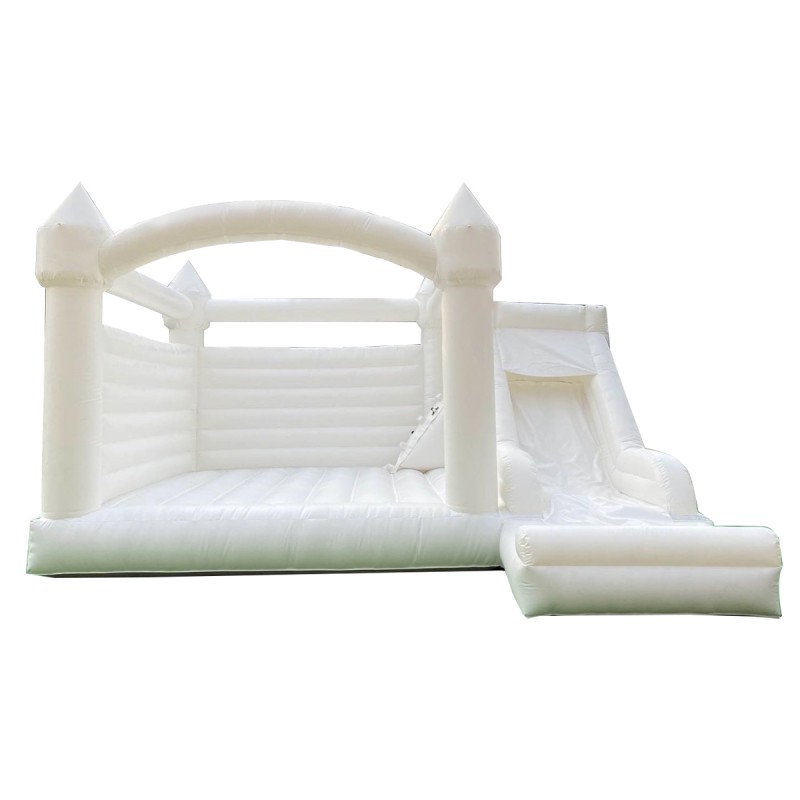 Bounce House Supplier - 10x10ft White Inflatable with Slide