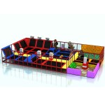 Indoor Playground Manufacturer - Candy Theme with Trampoline Game Zone