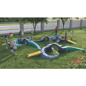 Playground Equipment Manufacturer - Plastic Gymnastic Balance Training Kit