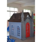 Playhouse Supplier - Small Outdoor Playhouse with Slide and Playpen