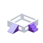 Softplay Set Supplier - Transparent Window Slide and Ball Pit Set