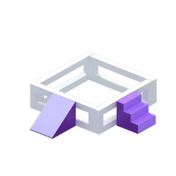 Softplay Set Supplier - Transparent Window Slide and Ball Pit Set