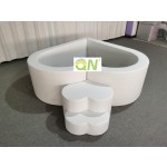 Ball Pool Equipment Manufacturer - Luxury Heart Shape Pastel Soft Play
